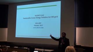 Presenting NANO GRID at the OIST Okinawa Institute of Science and Technology in Collaboration with S