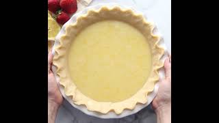 Strawberry Lemon Buttermilk Pie