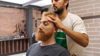 Ultimate Turkish Barber! ASMR Haircut & Relaxing Massage [Go to Sleep]