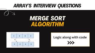 Merge Sort Algorithm | DSA Tutorial | Step-by-Step Dry Run