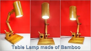 Bamboo Table Lamp. How To Make A Beautiful Bamboo Table Lamp.
