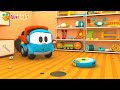 super camionul leo construieste o mașina de curatat zapada desene animate educative albala