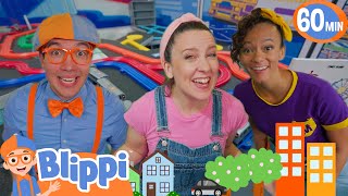 Blippi, Meekah, and Ms. Rachel Play with Trains! | Blippi Educational Videos for Kids
