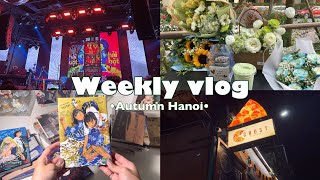 Weekly Vlog #17 : Mùa thu Hà Nội, đi concert, mua truyện tranh .. | Manga Unboxing | Huyn Lyn