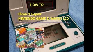 Nintendo Greenhouse Game and Watch - How to repair LCD to NEW [HD] 2015