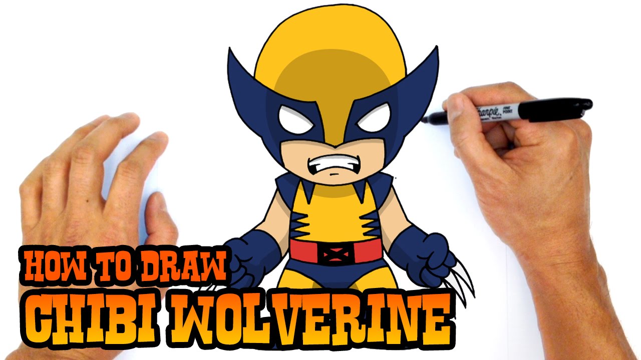 Chibi Wolverine Drawing Easy Art Jiggly