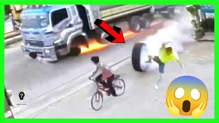 10 Personas que se SALVAN 🆘 de la MUERTE 💀 Por Milímetros ¡FUE GRABADO! 😱🥶