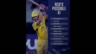 RCB probable playing 11 | IPL 2022 | RCB Playing 11 2022 | Royal Challengers Bangalore Playing 11