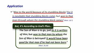 Matthew 18:5 - 14 (The Stumbling Blocks)