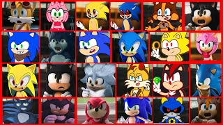 Best of 2023 Sonic The Hedgehog Movie Sonic vs Uh Meow All Designs Compilation
