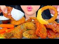 CHICKEN WINGS & ONION RINGS | ASMR | MUKBANG | EATING SOUNDS