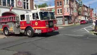 PHILADELPHIA FIRE DEPARTMENT LADDER 12, BATTALION CHIEF 8 & ENGINE 50 RESPONDING TO SEPARATE CALLS.