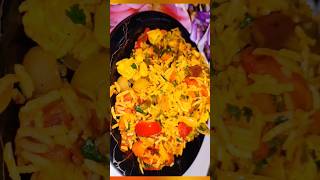2 मिनट वाली वेज फ्राइड राइस | Veg fried rice | Rice recipe | Leftover rice recipe | Cooking | Shorts