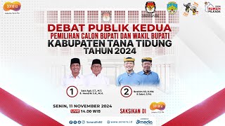 🔴[LIVE] Debat Publik Kedua Calon Bupati dan Wakil Bupati Kabupaten Tana Tidung Tahun 2024