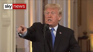 Angry Donald Trump clashes with CNN reporters at news conference