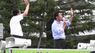 2016年7月2日（土）　JR尼崎駅前　街頭演説会