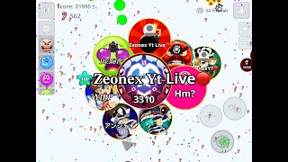 Zeonex Agar.io Live Stream Ap Southest 1