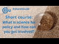 #shareEGU20: What is science for policy and how can you get involved?