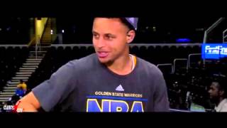 D Wade Interviews Stephen Curry   NBA CHAMPION GOLDEN STATE WARRIORS 1
