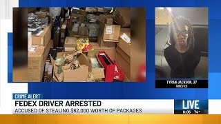 FedEx driver arrested after $62,000 in stolen packages found in storage unit