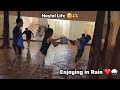 Enjoying in rain in Hostel 🥹❤️| Funny video | #travelogue #tamil #mkuhostel