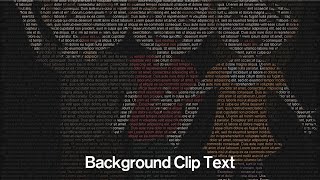 Background clip text effect in CSS | Text in Image CSS | CSS Tricks | CSS Background-Clip