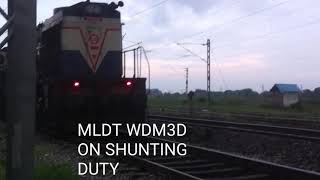 A close look at the MLDT WDM3D locomotive.