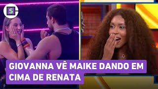 BBB 25: DESCOBRIU! Giovanna vê Maike DANDO EM CIMA de Renata durante o Bate Papo BBB; veja vídeo