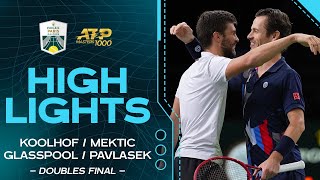 Koolhof/Mektic v. Glasspool/Pavlasek doubles final Highlights | Rolex Paris Masters 2024