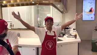 Cold Stones Ice Cream Tricks and good performance #coldstone #fyp #fypシ#icecream #subscribe