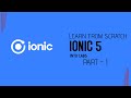 Ionic 5 New Project Tutorial Creating Pages and Navigation to Internal Pages