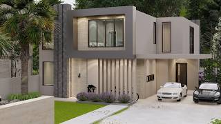 4bedrooms house design[15.60mx11.19m]model0177