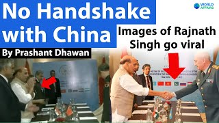 No Handshake with China | Images of Rajnath Singh go viral