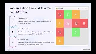 2048 game with adversarial search