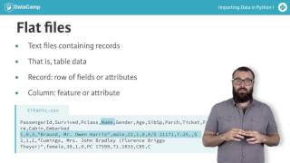 Importing flat files with Python