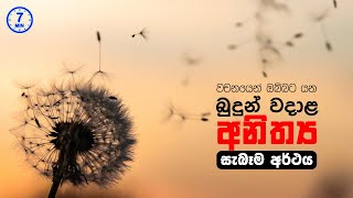 බුදුන් වදාළ අනිත්‍ය - සැබෑම අර්ථය (විනාඩි 7) #shorvideo