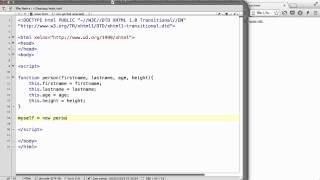 JavaScript - 34. Using an object constructor