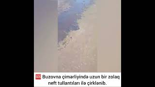 🆘Buzovna çimərliyində uzun bir zolaq neft tullantıları ilə çirklənib #xəbərlər #xeberler