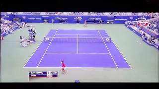 2013 US OPENKvitova [7]一個狠發 V.S Doi一個狠抽( 20130827)