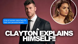 Bachelor Clayton Explains On 'Almost Famous' Podcast Why He Thought Susie Wasn't There For Him