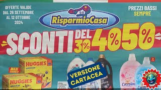 Volantino Risparmio Casa dal 26 settembre al 12 ottobre 🛒 Sconti fino al 50%! 🟩⬜️🟥 SUPER#anteprima