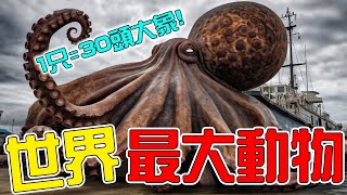 世界上最大的10種生物！藍鯨只排第三名，第一名能裝34頭大象！ |#盤點 #top10 #top #出類拔萃 #動物 #詭異 #生物