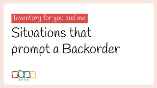 Prerequisites for backordering products | Inventory for you and me
