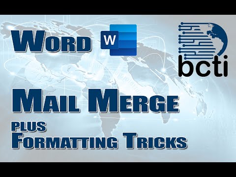 Microsoft Word – Mail Merge Letters, Envelopes, and Labels