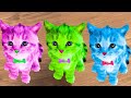 LITTLE KITTEN ADVENTURE FAMILY - CUTE CAT ANIMATED ANIMALS FOR KIDS AND SUPER SONG LEARNING COLORS