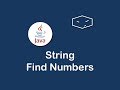 string find numbers in java