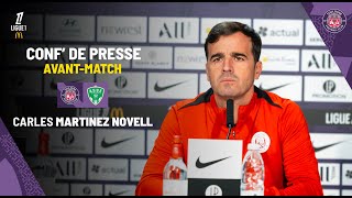 #TFCASSE La conférence de presse de Carles Martínez Novell avant TéFéCé / Saint-Étienne