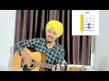 phull gende da amrinder gill and sanam maarvi guitar tutorial and cover by gursimer