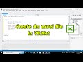 how to create an excel file in vb.net | create an excel file in visual basic.net