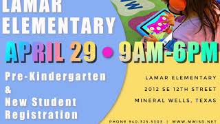 Lamar Elementary Pre K and New Student Registration
